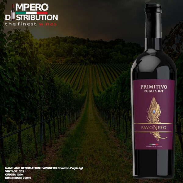 PAVONERO Primitivo Puglia Igt impero distribution