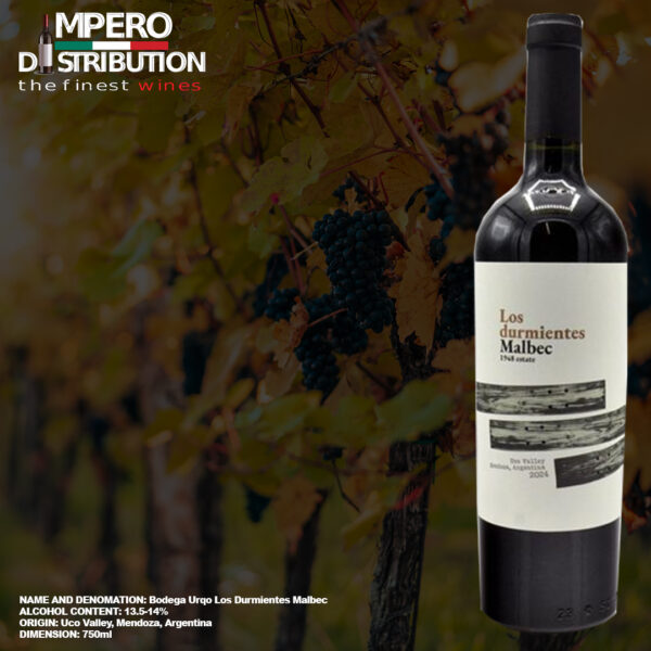 Bodega Urqo Los Durmientes Malbec red wine bottle Uco Valley Argentina
