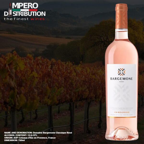 Domaine Bargemone Classique Rosé organic Provence rosé wine bottle France
