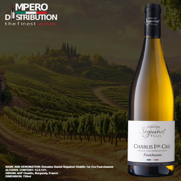 Domaine Daniel Séguinot Chablis 1er Cru Fourchaume white wine bottle France