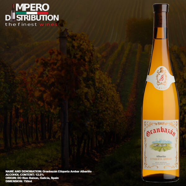 Granbazán Etiqueta Ambar Albariño white wine Rías Baixas Spain