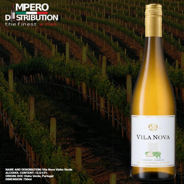 Vila Nova Vinho Verde white wine bottle Portugal